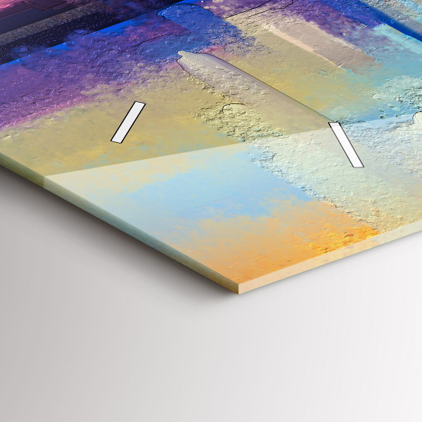 Zegar szklany poziomy Pejzaż morski