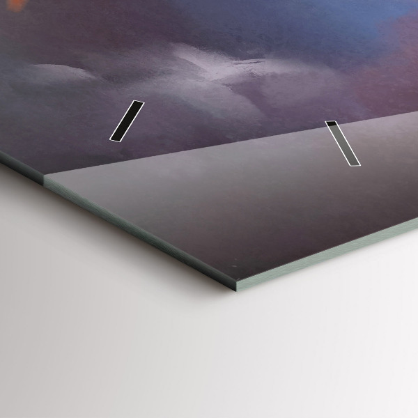 Zegar szklany poziomy Chłopiec ze skrzydłami