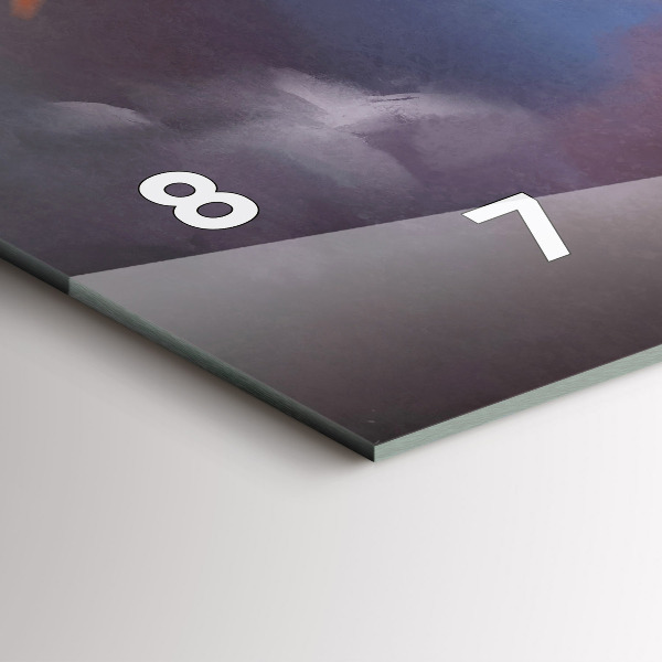 Zegar szklany poziomy Chłopiec ze skrzydłami