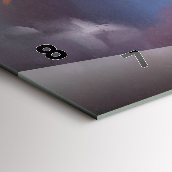 Zegar szklany poziomy Chłopiec ze skrzydłami