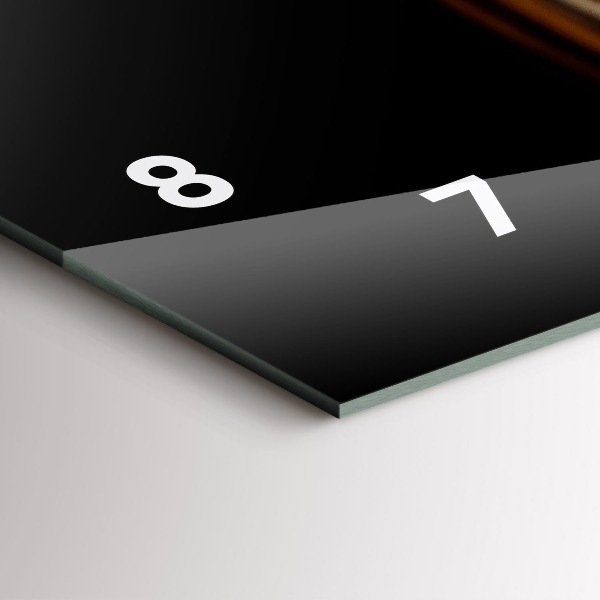 Zegar szklany poziomy Tygrys – dziki wzrok