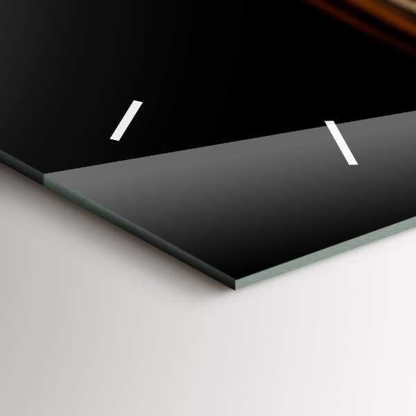 Zegar szklany poziomy Tygrys – dziki wzrok