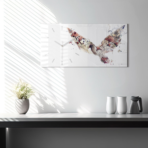 Zegar szklany poziomy Abstrakcyjny widok