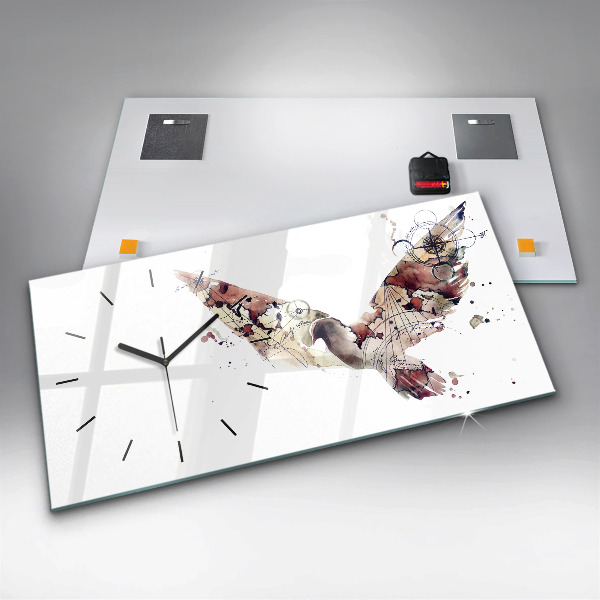 Zegar szklany poziomy Abstrakcyjny widok