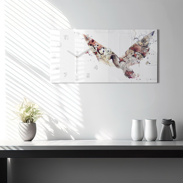 Zegar szklany poziomy Abstrakcyjny widok