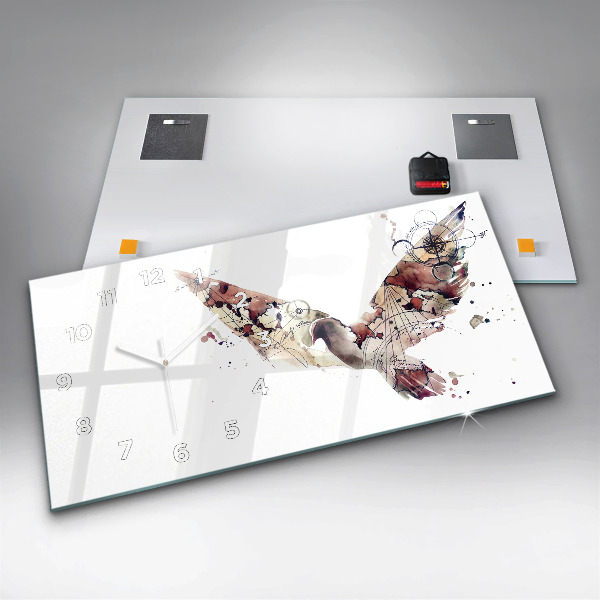 Zegar szklany poziomy Abstrakcyjny widok