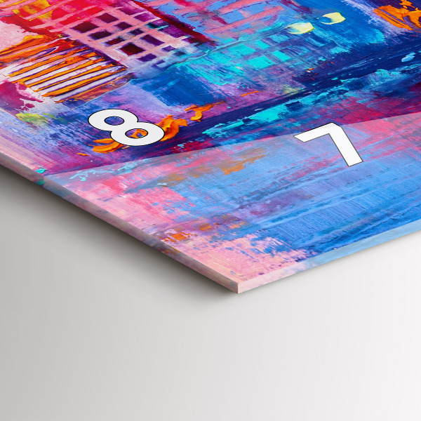 Zegar szklany poziomy Abstrakcja drapaczy chmur