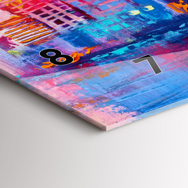 Zegar szklany poziomy Abstrakcja drapaczy chmur