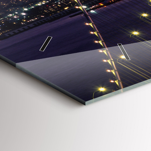 Zegar ścienny poziomy USA zachód słońca