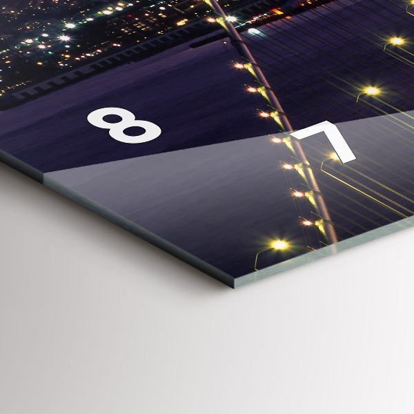 Zegar ścienny poziomy USA zachód słońca