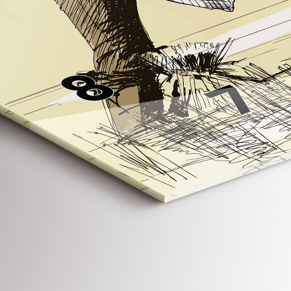 Zegar ścienny poziomy Kobieta zbierająca ryż