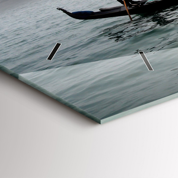 Zegar ścienny poziomy Wenecja Gondola