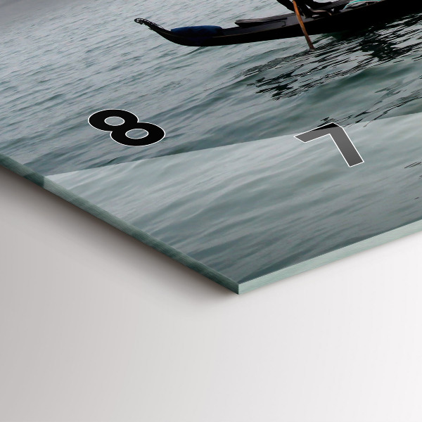 Zegar ścienny poziomy Wenecja Gondola