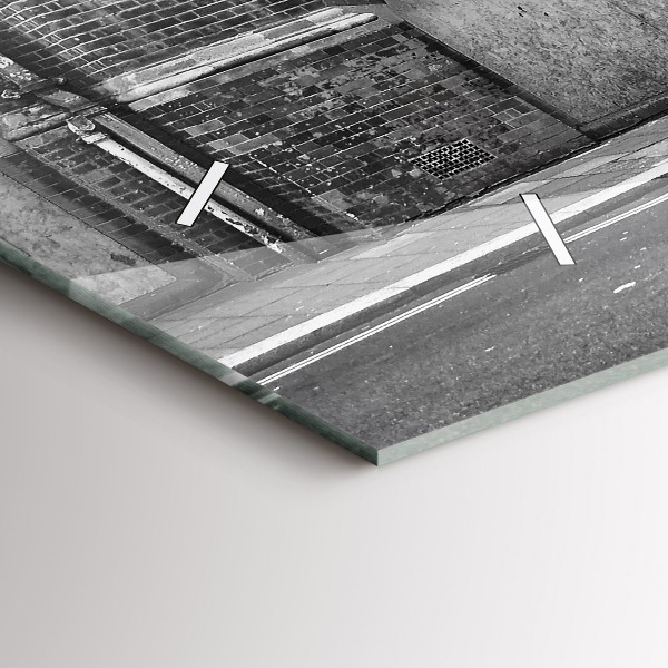 Zegar ścienny poziomy Czerwony piętrowy autobus