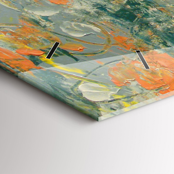 Zegar ścienny poziomy Malowana postura słonia