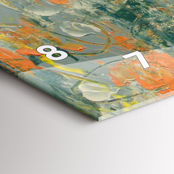 Zegar ścienny poziomy Malowana postura słonia