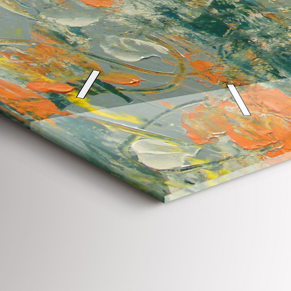 Zegar ścienny poziomy Malowana postura słonia