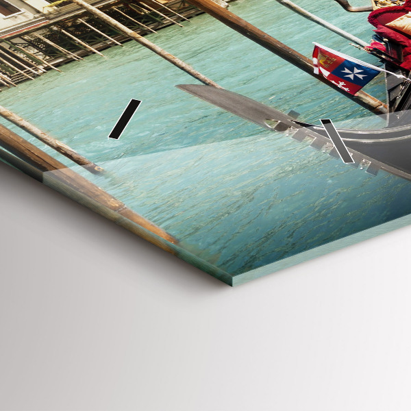 Zegar ścienny poziomy Gondole Wenecja Włochy