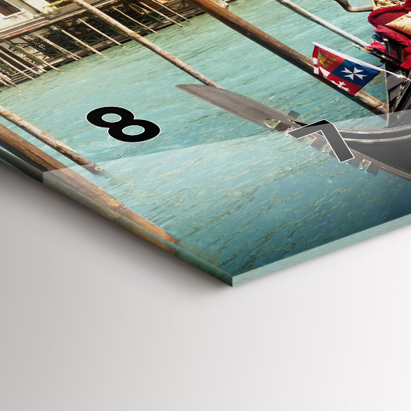 Zegar ścienny poziomy Gondole Wenecja Włochy