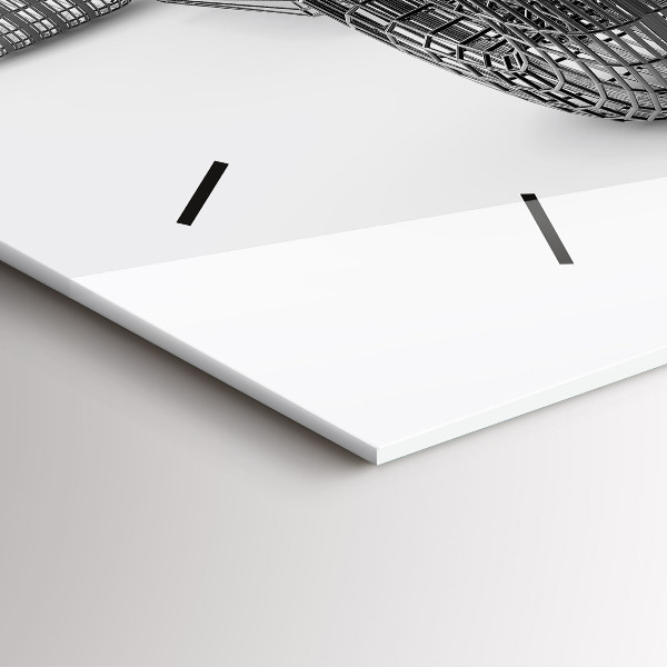 Zegar ścienny poziomy konstrukcja bolidu F1