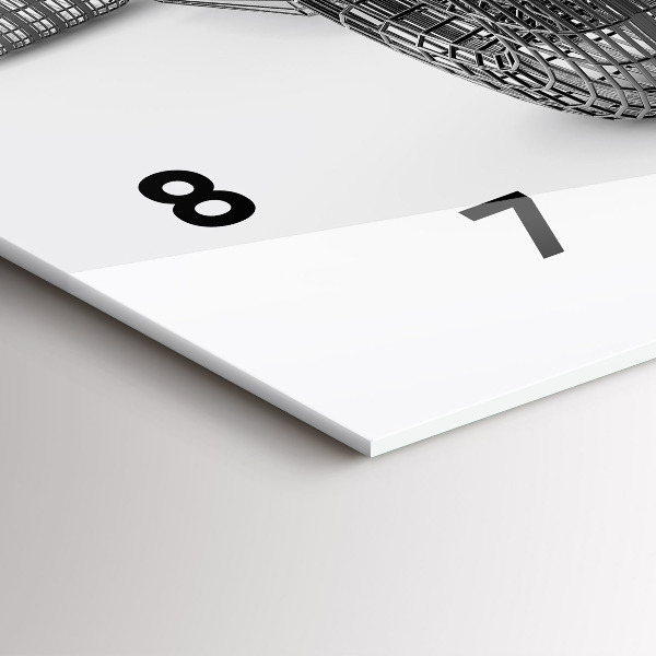 Zegar ścienny poziomy konstrukcja bolidu F1