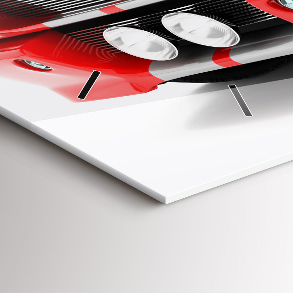 Zegar ścienny poziomy Sportowy samochód