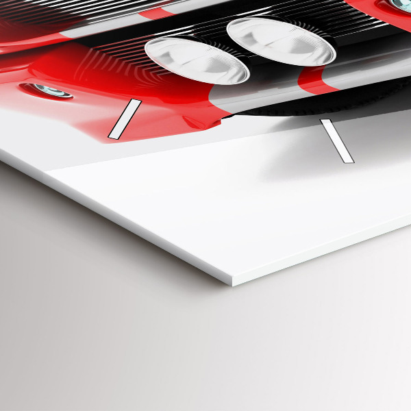 Zegar ścienny poziomy Sportowy samochód