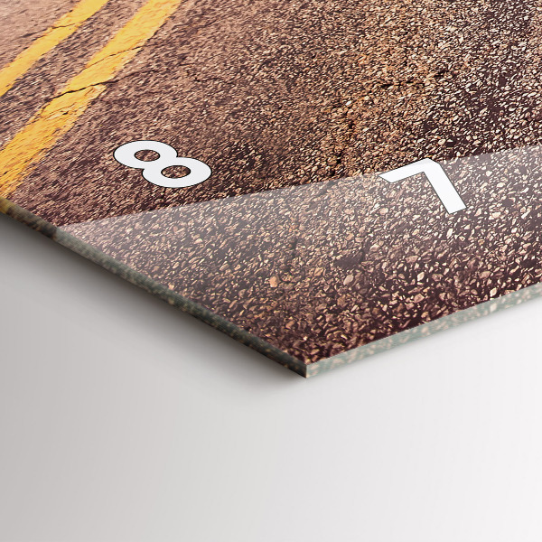 Zegar ścienny poziomy droga Route 66 USA