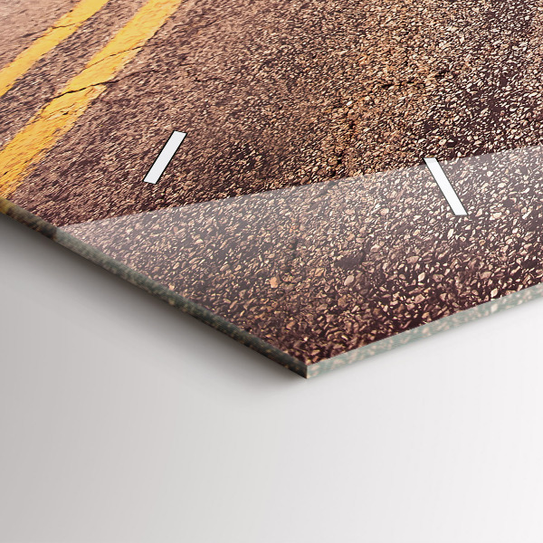 Zegar ścienny poziomy droga Route 66 USA