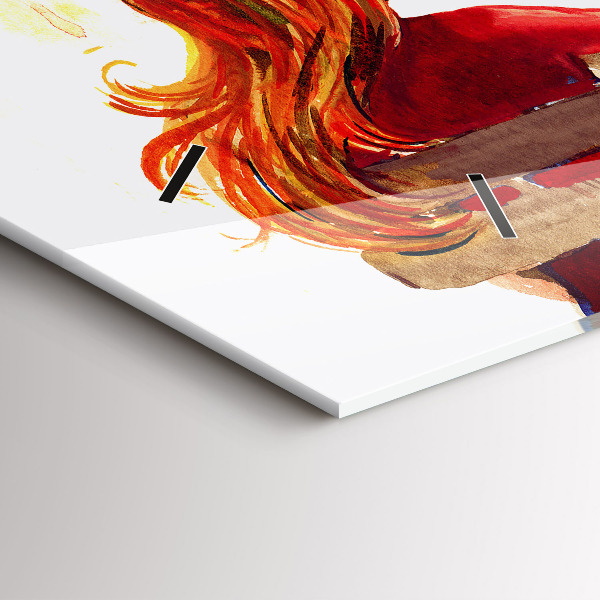 Zegar ścienny poziomy Jesienny Krajobraz