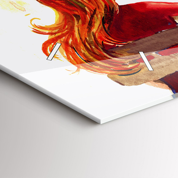 Zegar ścienny poziomy Jesienny Krajobraz