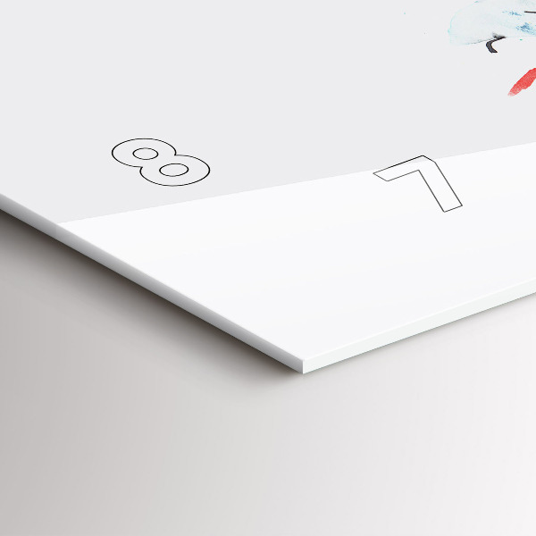 Zegar ścienny poziomy Tukan w trawie