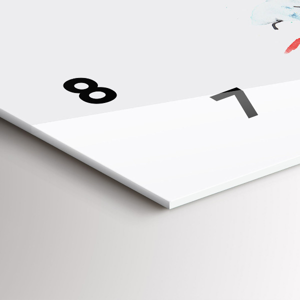 Zegar ścienny poziomy Tukan w trawie