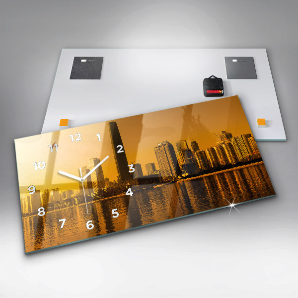 Zegar ścienny poziomy Rzeka Zhujiang Chiny