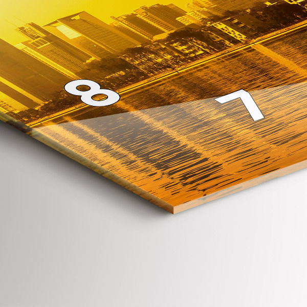 Zegar ścienny poziomy Rzeka Zhujiang Chiny