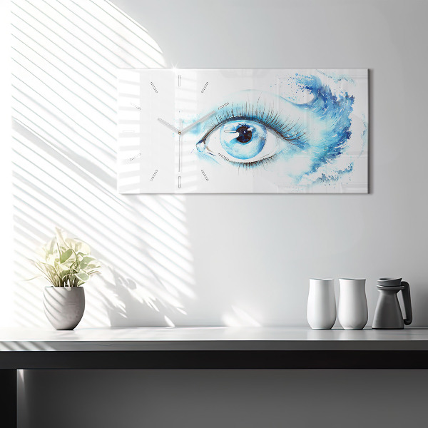 Zegar ścienny poziomy Morskie oko