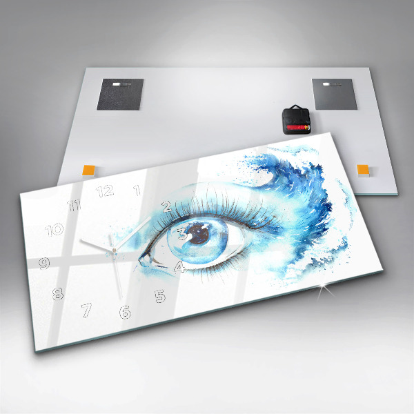 Zegar ścienny poziomy Morskie oko