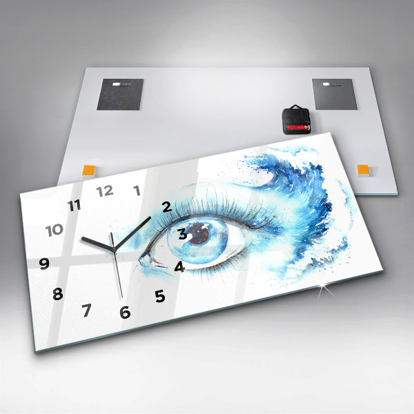Zegar ścienny poziomy Morskie oko