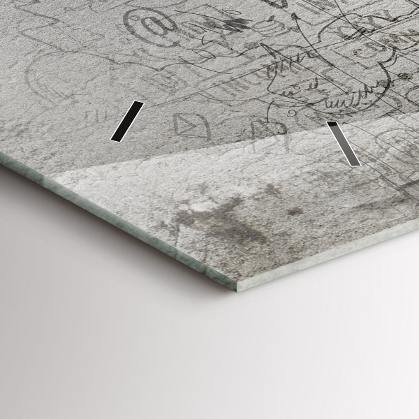 Zegar ścienny poziomy Szkic Miasta