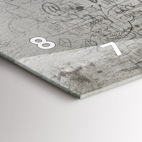 Zegar ścienny poziomy Szkic Miasta