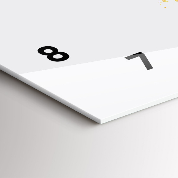 Zegar ścienny poziomy Ilustracja słuchawki