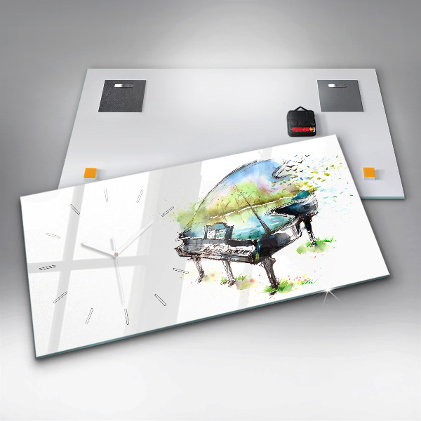 Zegar ścienny poziomy Ilustracja 4 Pory Roku