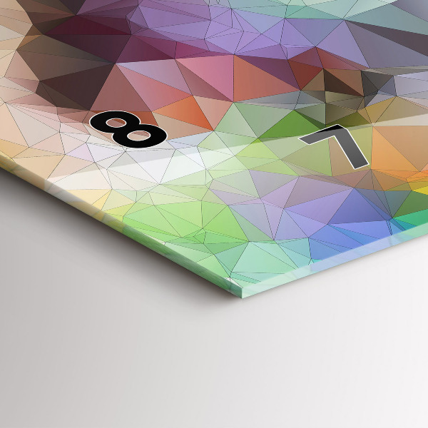 Zegar ścienny poziomy Kolorowe ludzkie oko