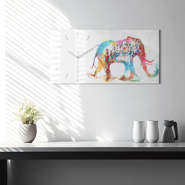 Zegar ścienny poziomy Kultura Indii