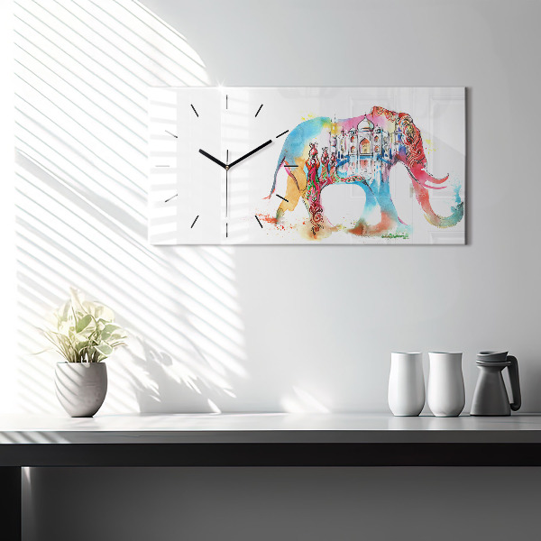 Zegar ścienny poziomy Kultura Indii