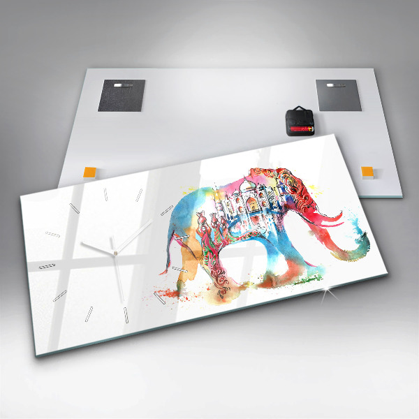 Zegar ścienny poziomy Kultura Indii