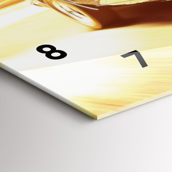 Zegar ścienny poziomy Klasyczny stary samochód