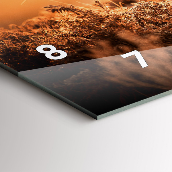 Zegar ścienny poziomy Jeleń o wschodzie słońca