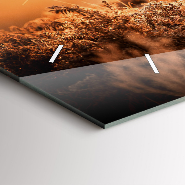 Zegar ścienny poziomy Jeleń o wschodzie słońca