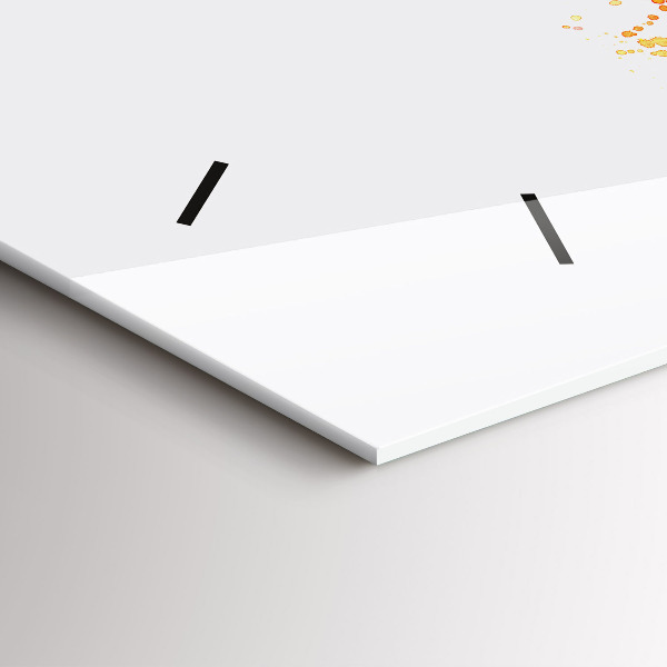 Zegar ścienny poziomy Malowany rower